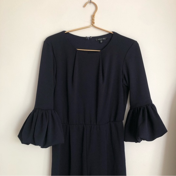 COPY - Marina Dark Blue Wide Leg Jumpsuit - Picture 11 of 11